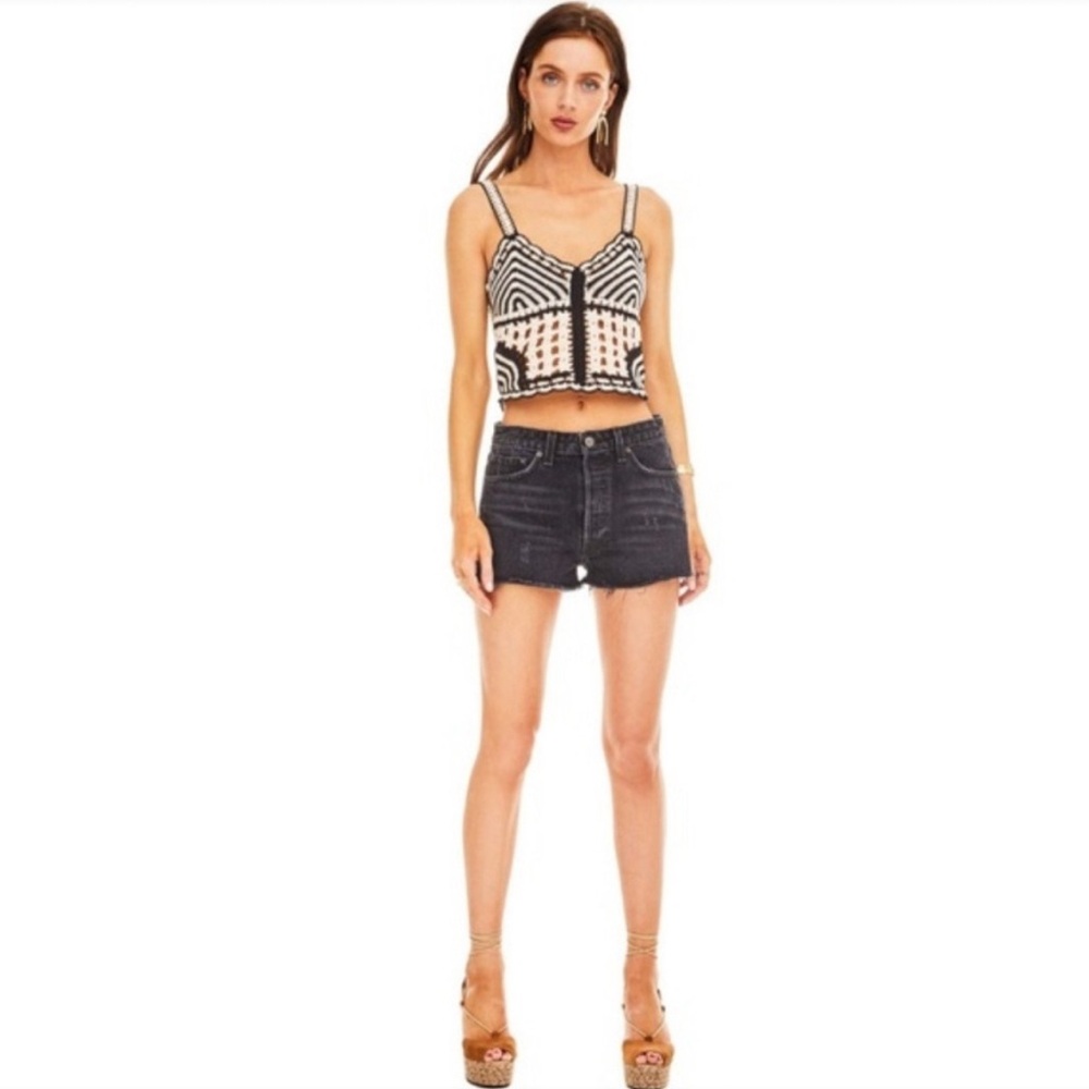 ASTR Crochet Crop Tank
